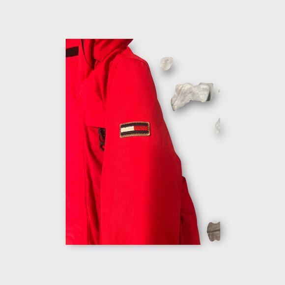 Toddler Tommy Hilfiger Hooded Fur Trim Parka Red 2T - Picture 5 of 8